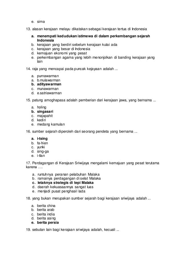 15 Rahasia Lolos Ujian dengan Bang Soal Sejarah Wajib Semester 2 Kelas 11 Kurikulum 2013