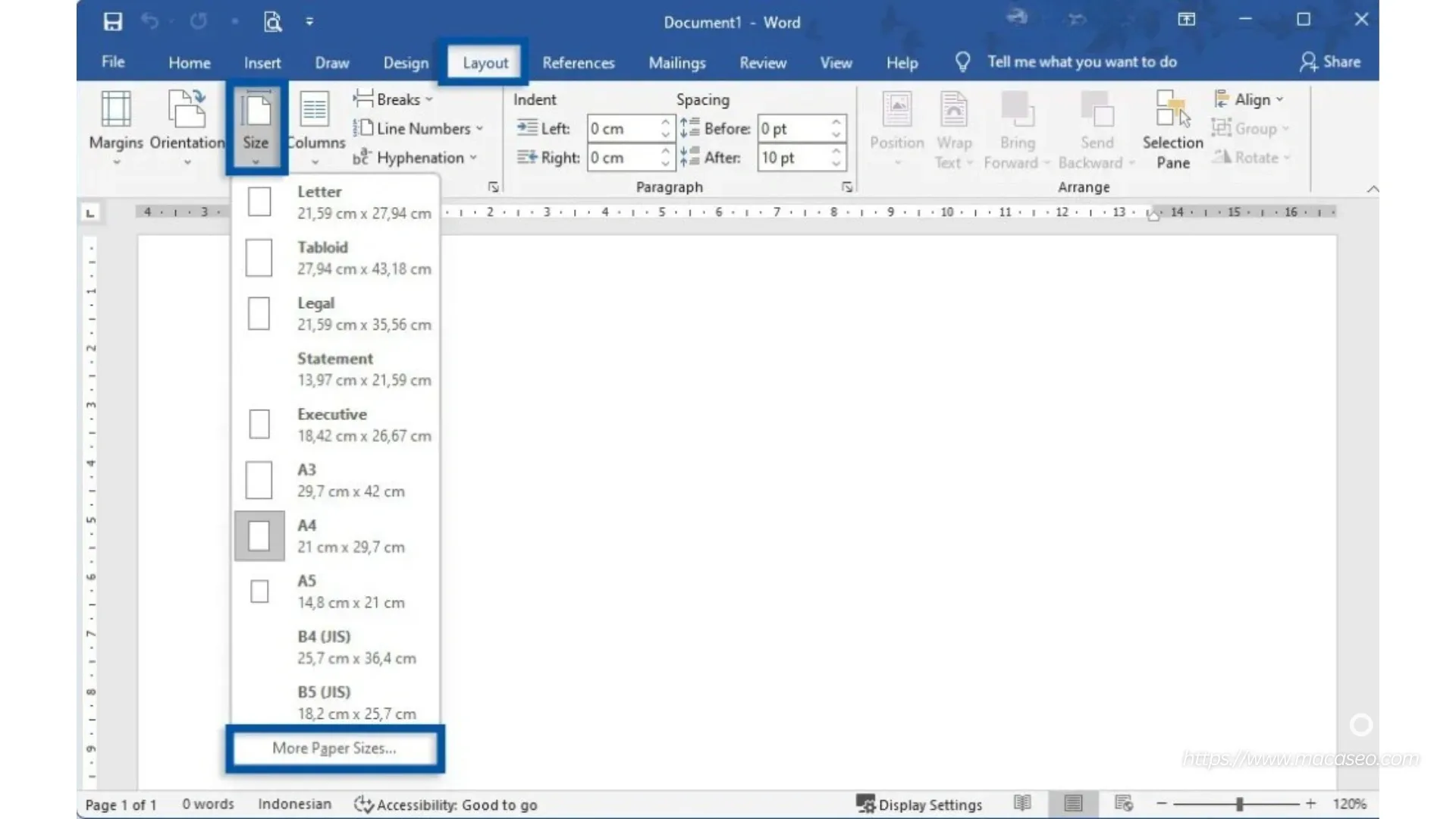 Cara Mengatur Ukuran Kertas di Microsoft Word Agar Tidak Terpotong Saat Cara Mengatur Ukuran Kertas di Microsoft Word Agar Tidak Terpotong Saat