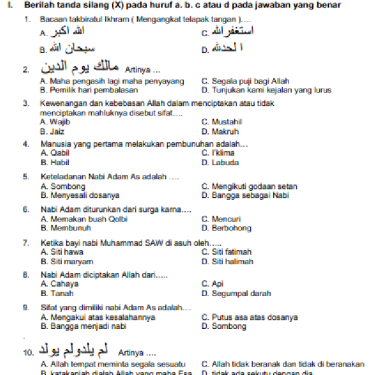 7 Rahasia Nilai Aplus dengan Download Bank Soal Agama Islam Kelas 4 SD Semester 2 PDF