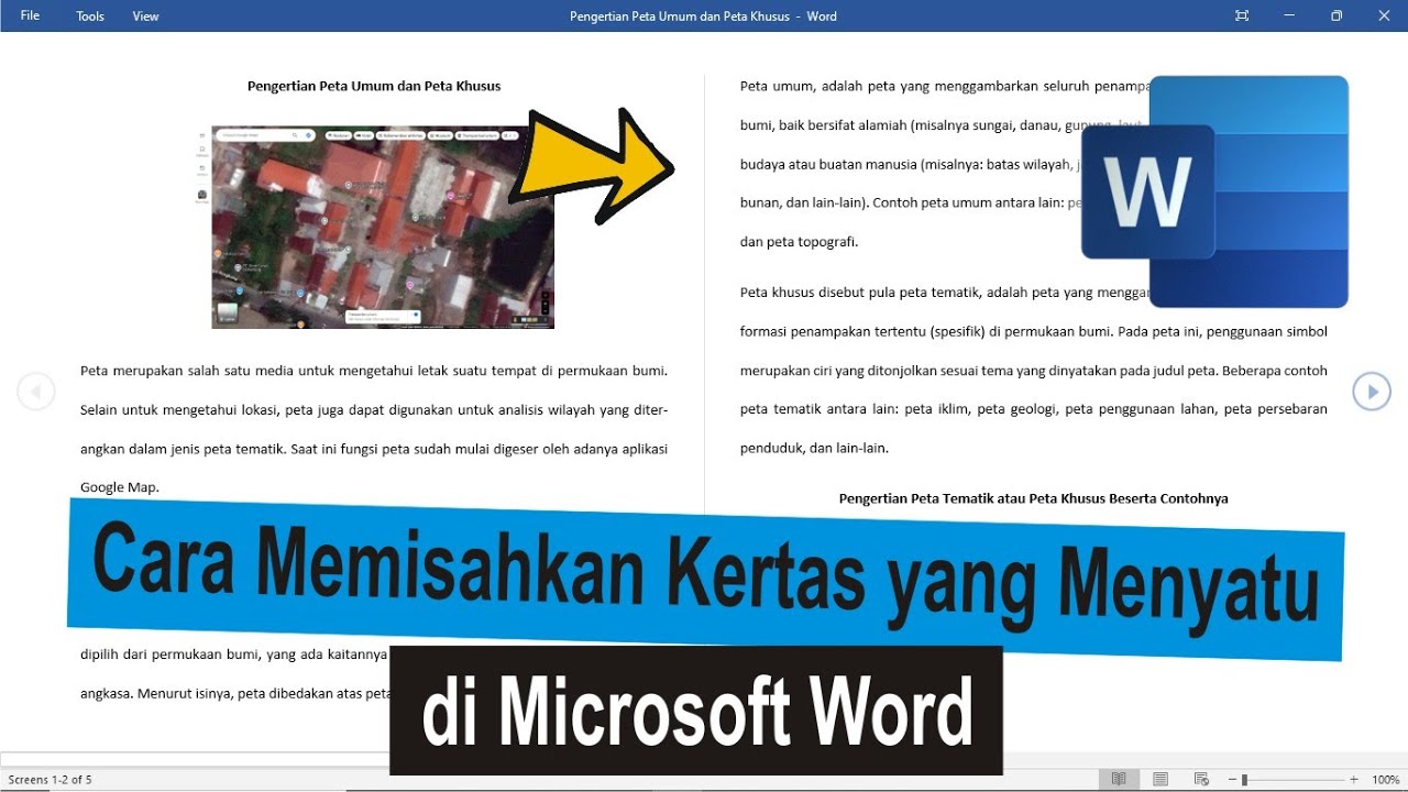 Cara Memisahkan Kertas di Microsoft Word yang Tersambung