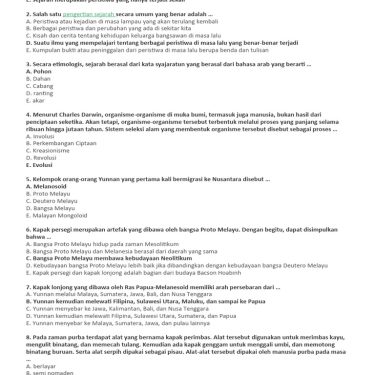 5 Rahasia Menjawab Soal Sejarah Kelas 10 Semester 2 KTSP Agar Nilai Ujian Melonjak Cepat