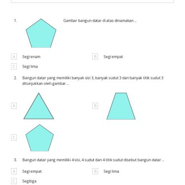 7 Rahasia Cepat Pahami Bangun Datar Soal dan Jawaban Kelas 2 SD Agar Anak Makin Pintar