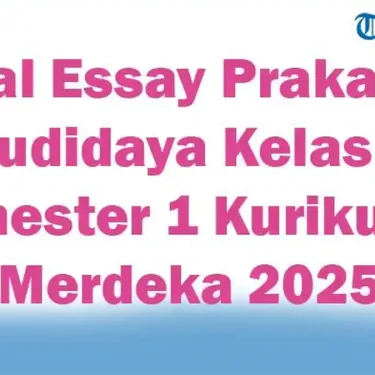 Rahasia Soal Essay Prakarya Kelas 8 Semester 1 yang Sering Muncul di SMPN 1 Bojonegoro