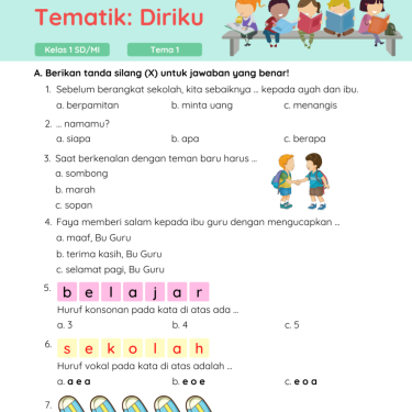 10 Contoh Soal Ulangan Harian Kelas 3 Tema 1 Subtema 2 Siap Cetak yang Wajib Dicoba