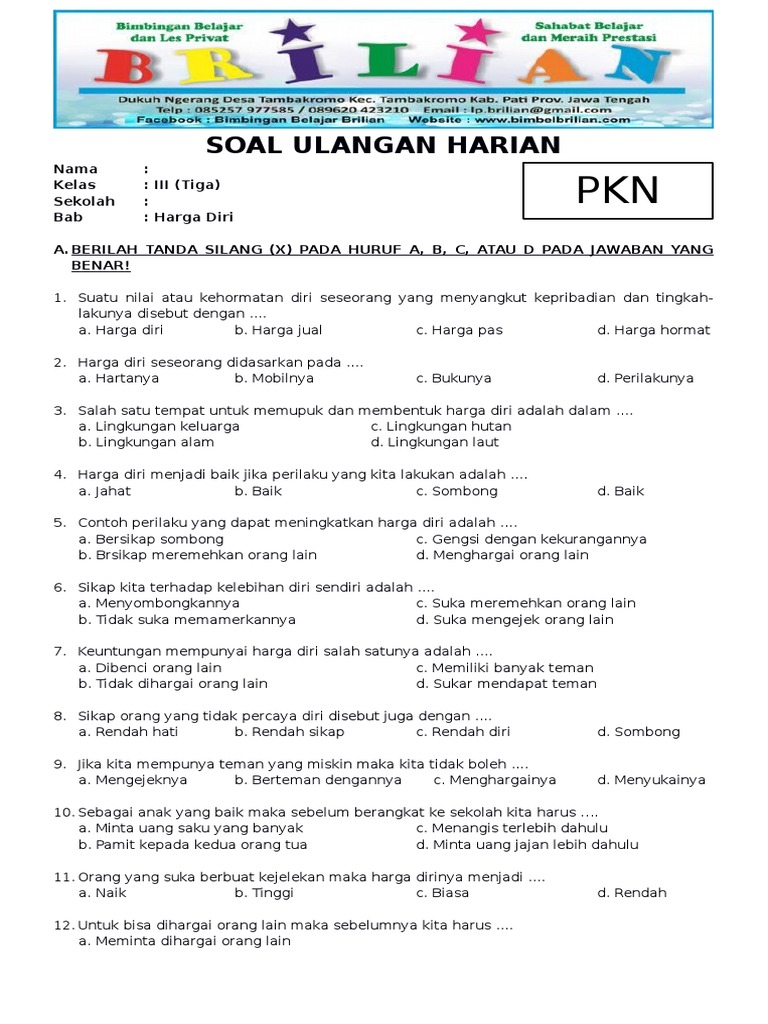 5 Contoh Soal dan Jawaban PKN Bab 3 Kelas 10 yang Sering Muncul di Ujian 2026