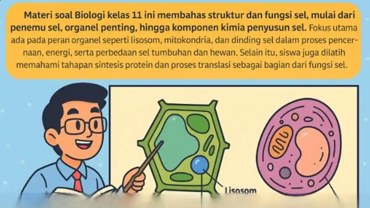 Soal Struktur dan Fungsi Sel Biologi Kelas 11 SMA Sering Muncul di Soal Struktur dan Fungsi Sel Biologi Kelas 11 SMA Sering Muncul di