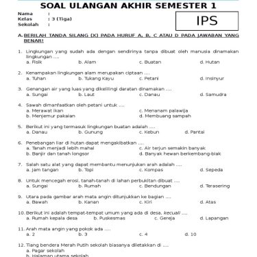 7 Contoh Soal dan Pembahasan IPS Kelas 3 Semangat Kerja yang Wajib Dikuasai