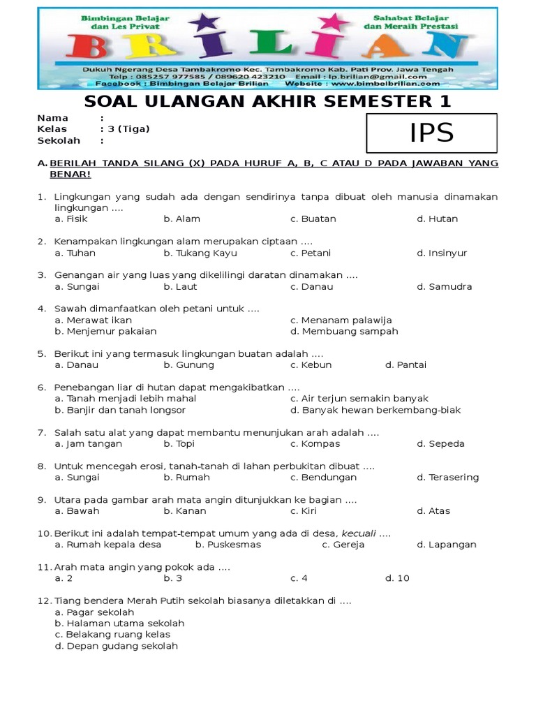 7 Contoh Soal dan Pembahasan IPS Kelas 3 Semangat Kerja yang Wajib Dikuasai