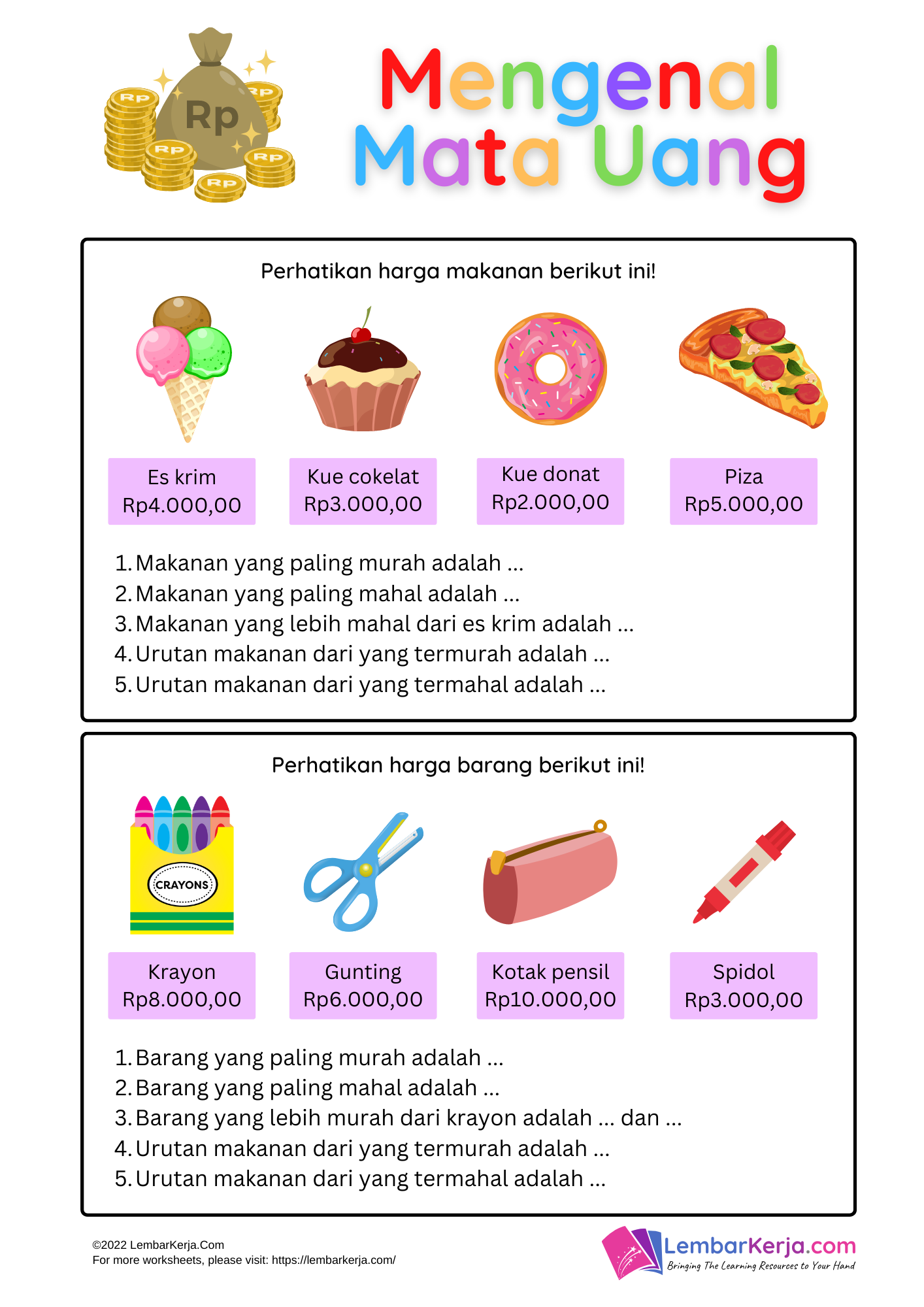 7 Soal Uang Kelas 3 SD Ini Bikin Anak Paham Matematika, Wajib Coba Sebelum Ulangan