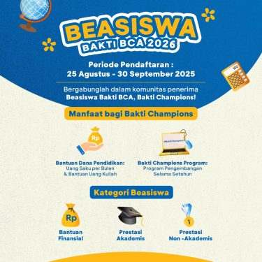 Rahasia Beasiswa Bakti BCA 2025 Terletak pada Perluasan Sekolah Bakti STEM