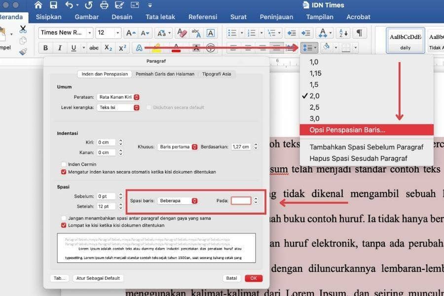 4 Cara Mengatur Jarak Baris di Word Dokumen Jadi Lebih Rapi IDN Times 4 Cara Mengatur Jarak Baris di Word Dokumen Jadi Lebih Rapi IDN Times