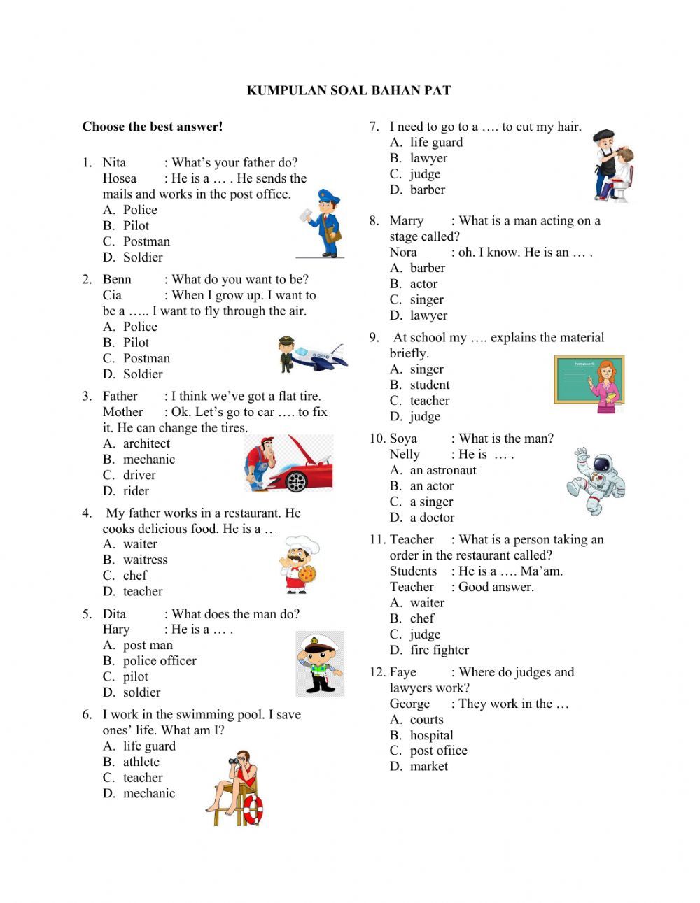 Contoh Soal Bahasa Inggris Kelas 3 SD Panduan Lengkap Contoh Soal Bahasa Inggris Kelas 3 SD Panduan Lengkap