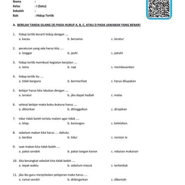 Contoh Soal Ulangan Harian Kelas 3 Tematik Words: 7 Bocoran Arane Wit yang Wajib Dikuasai Siswa Sebelum Ujian