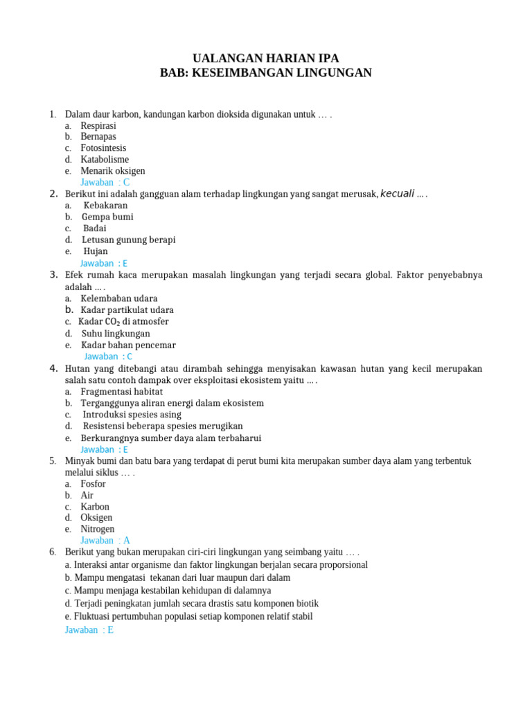 Jangan Sampai Salah Latihan, Ini Contoh Soal Ulangan Harian IPA Bab 3 Kelas 6 yang Wajib Kamu Pelajari