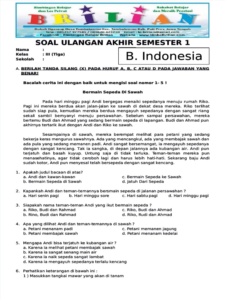 Terbukti 7 Tips Efektif Menguasai Kelas 3 Soal Semester 1 Sebelum Ujian Dimulai