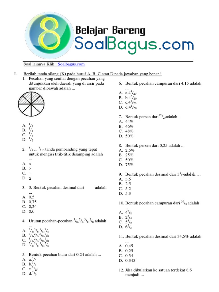 Bocoran Soal PTS Matematika Kelas 4 Semester 1 K13 Ternyata Ini Kunci Jawabannya
