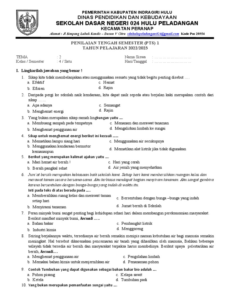 Rahasia Skor Sempurna Kerjakan Soal PTS PADB Kelas 4 Semester 2 Agar Nilai Melejit Rahasia Skor Sempurna Kerjakan Soal PTS PADB Kelas 4 Semester 2 Agar Nilai Melejit